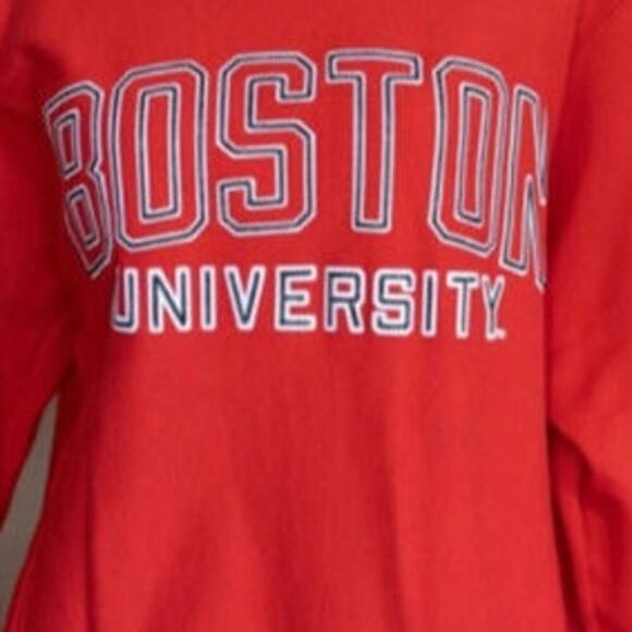 Champion Embroidery Raised Boston University Sweetheart Size Small Reverse Weave - Picture 4 of 6